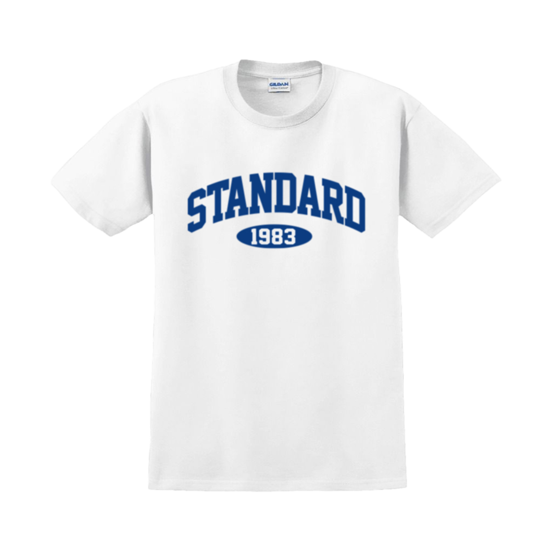 Gildan X 아메리칸 컬렉션 스탠다드 1983 티셔츠 화이트(Gildan X American Collection STANDARD 1983 T-Shirt White)