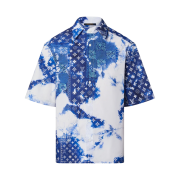 Louis Vuitton Monogram Bandana Short Sleeved Shirt Indigo