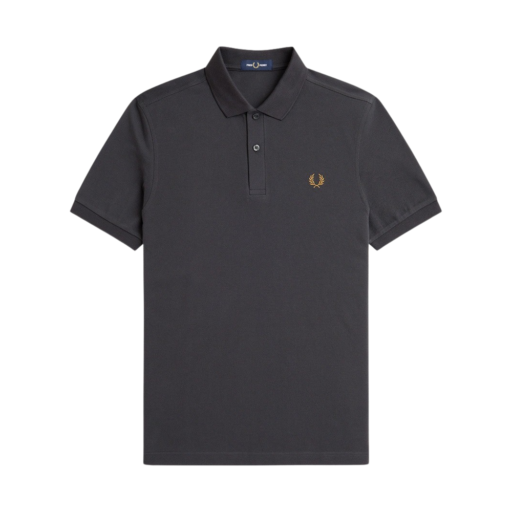 AFPM2416000-V07 Fred Perry M6000 Plain Fred Perry Shirt Anchor Grey/Dark Caramel