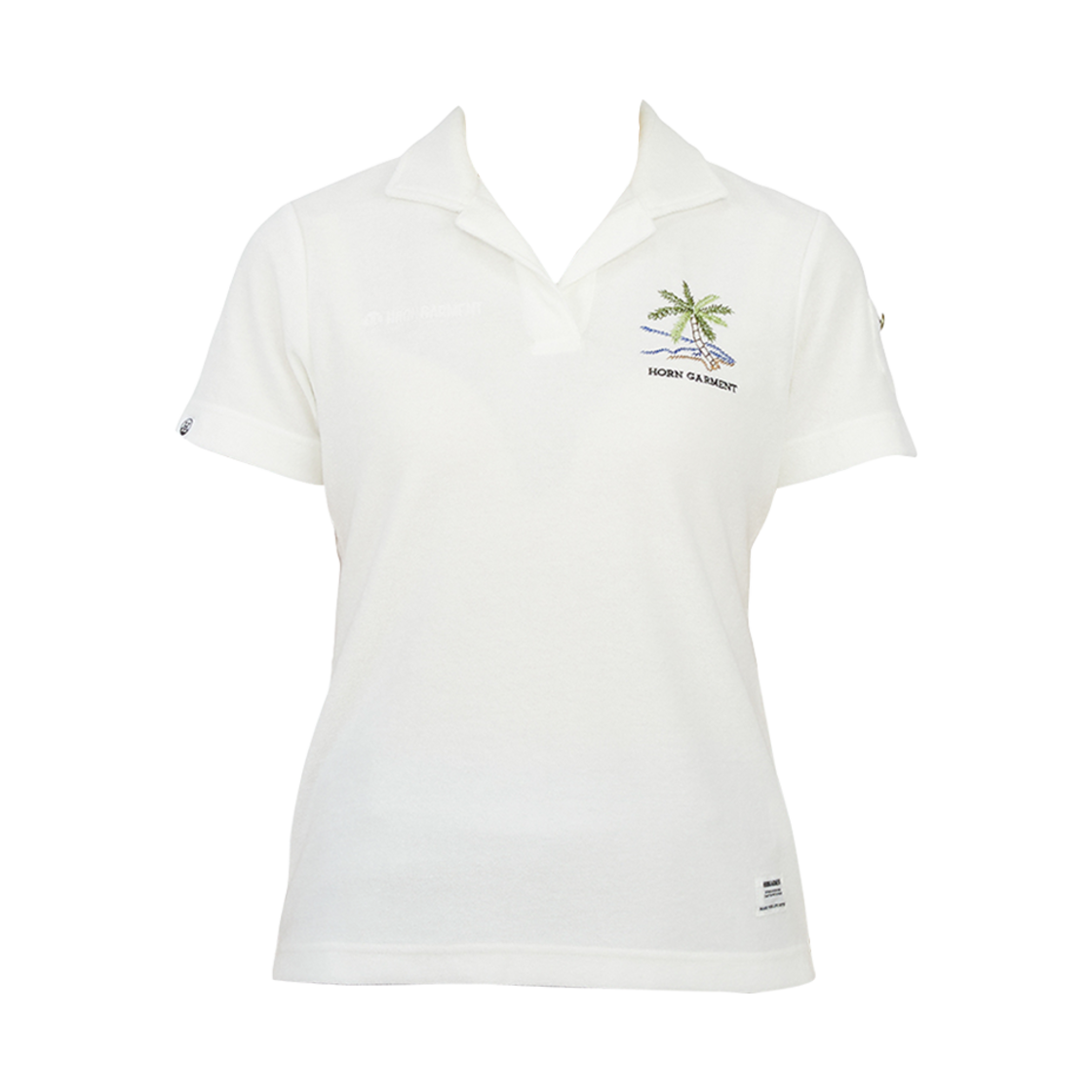 HCW-2A-AP14 (W) Horn Garment Golf Wear Polo T-Shirt White