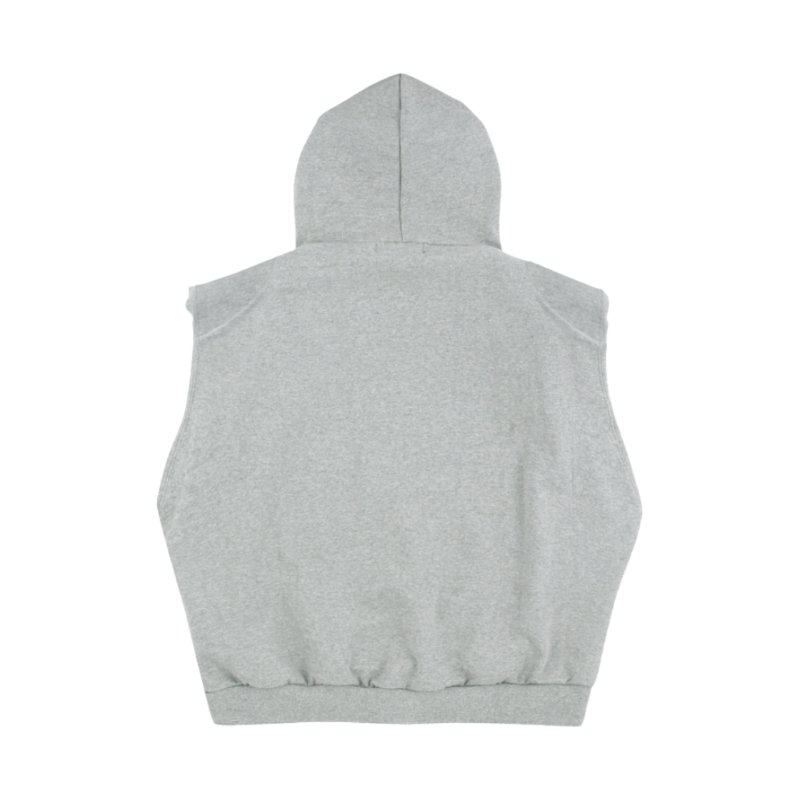 프로젝트 G/R 박시 슬리브리스 집 후드 그레이(Project G/R Boxy Sleeveless Zip Hoodie Grey) - 2