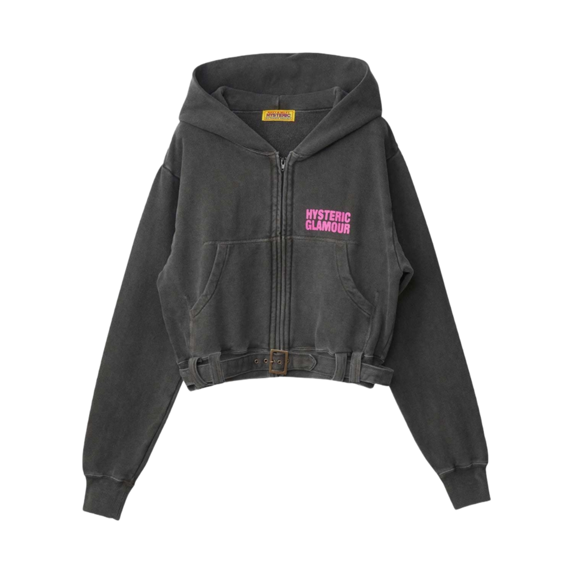 01243CF02 (W) Hysteric Glamour Babysitting Club Short Hoodie Black