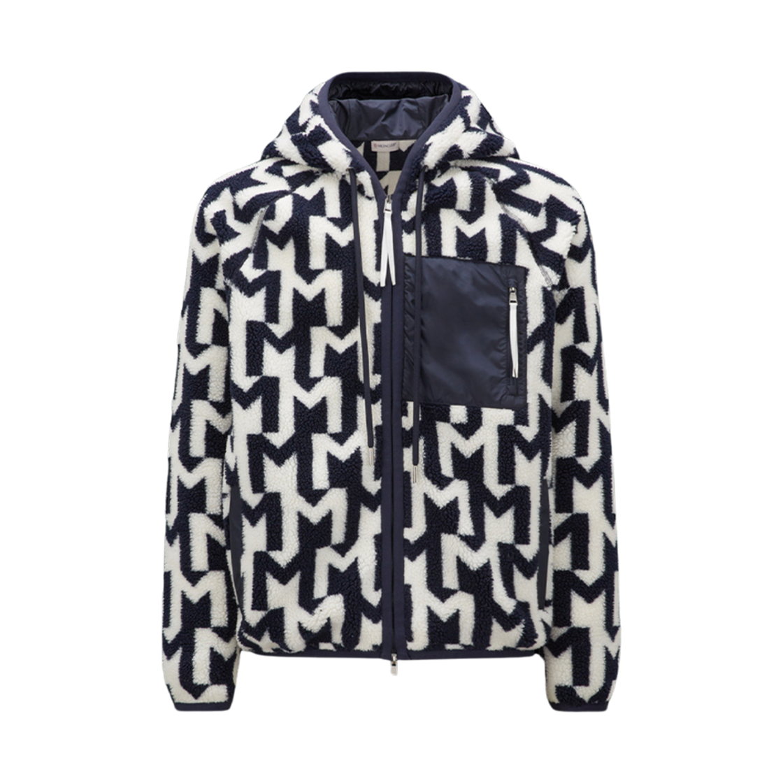 Monogram Moncler 몽클레르 모노그램 집업 후드 화이트 블루 - 23FW | Moncler | KREAM