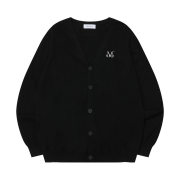 MUCENT Aleg V-Neck Knit Cardigan Black
