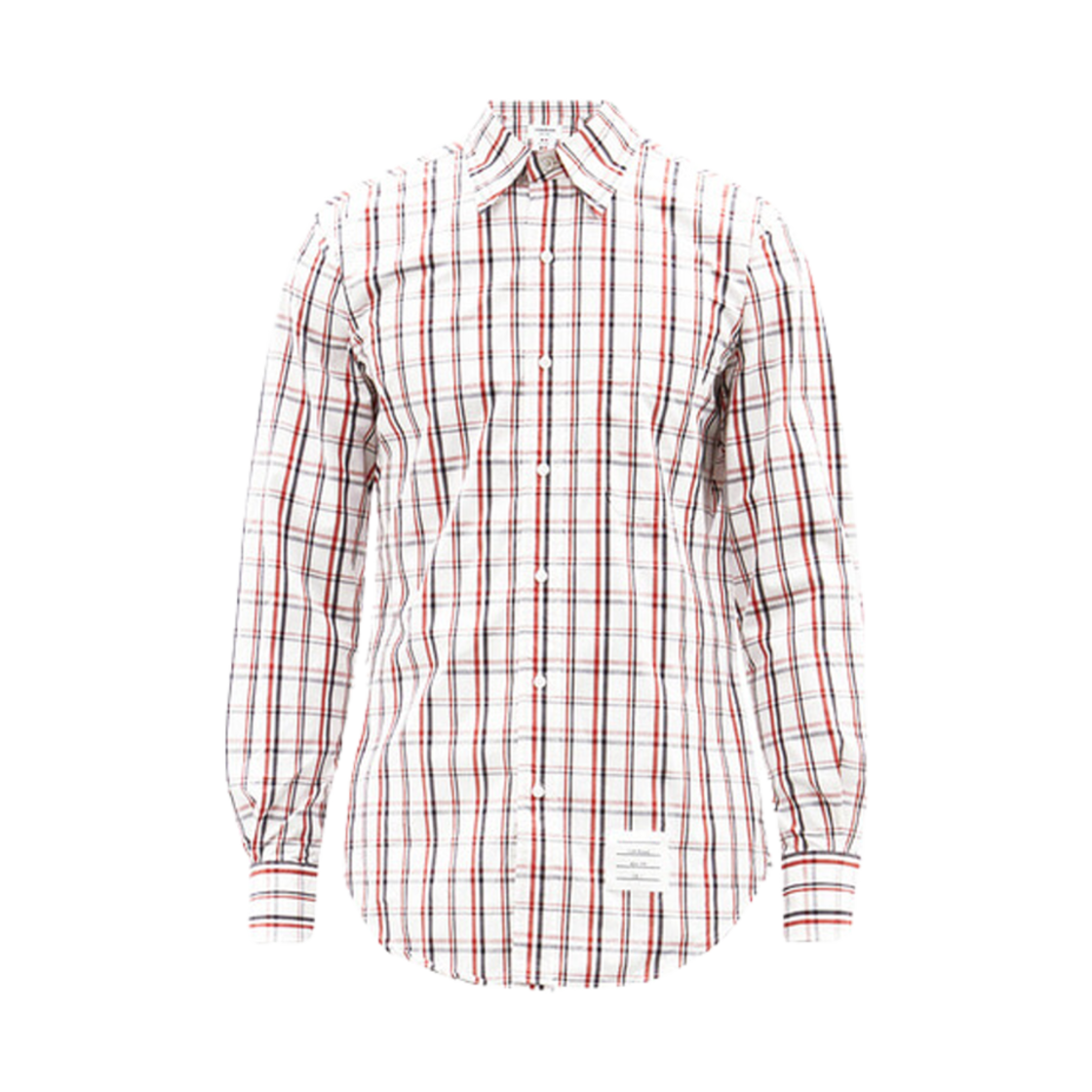 MWL001A-07877-960 Thom Browne Check Poplin Classic Fit Shirt Tricolor