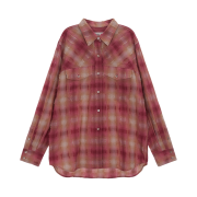 (W) Matin Kim Two Pocket Check Shirt Pink