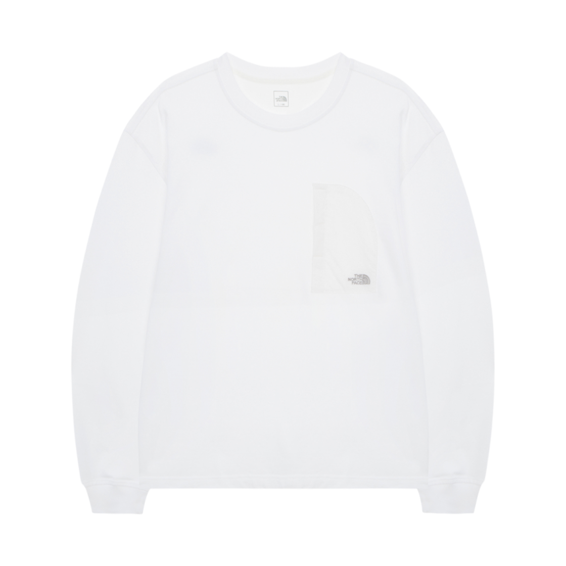 NT7TR04B The North Face Domey L/S Round T-Shirt White - 25SS
