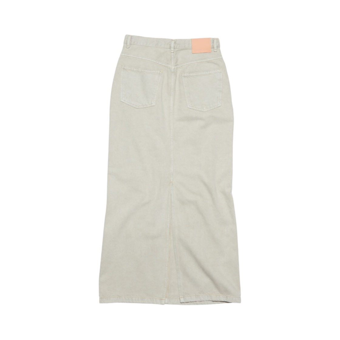 (W) 아크네 스튜디오 디스트레스드 데님 스커트 베이지 그레이((W) Acne Studios Distressed Denim Skirt Beige Grey) - 2