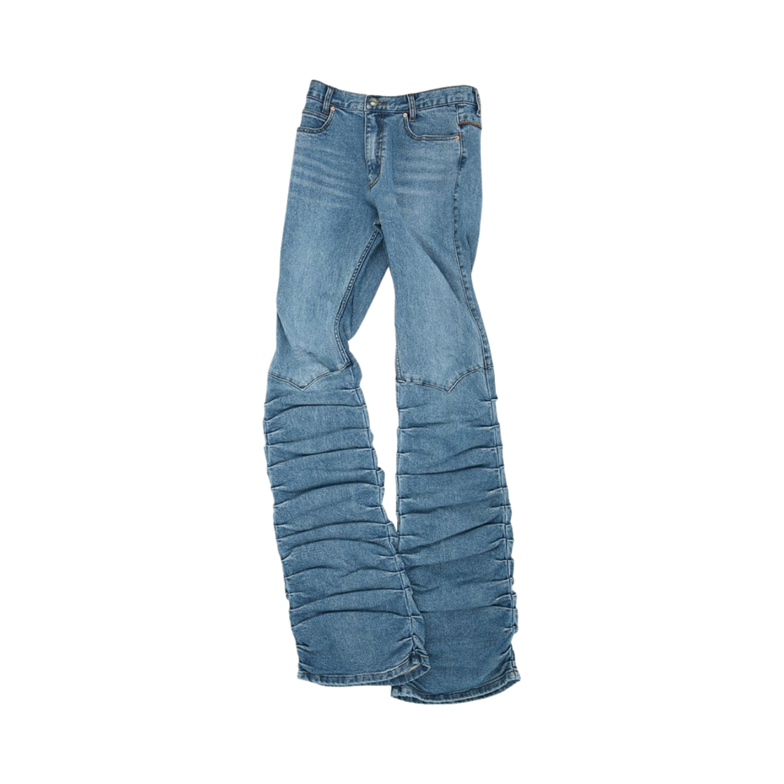 (W) 앤더슨벨 뉴 마티나 웨스턴 부츠 링클 진 매트 블랙((W) Andersson Bell New Martina Western Boots Wrinkle Jeans Matt Black)