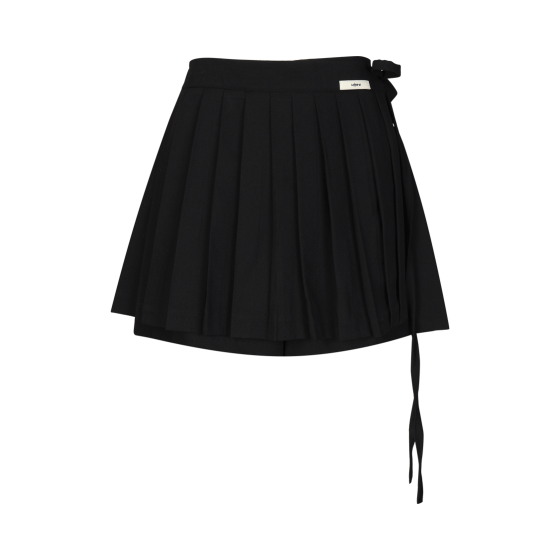 lr24fw38 Leterie Pleats Mini Skirt Pants Black