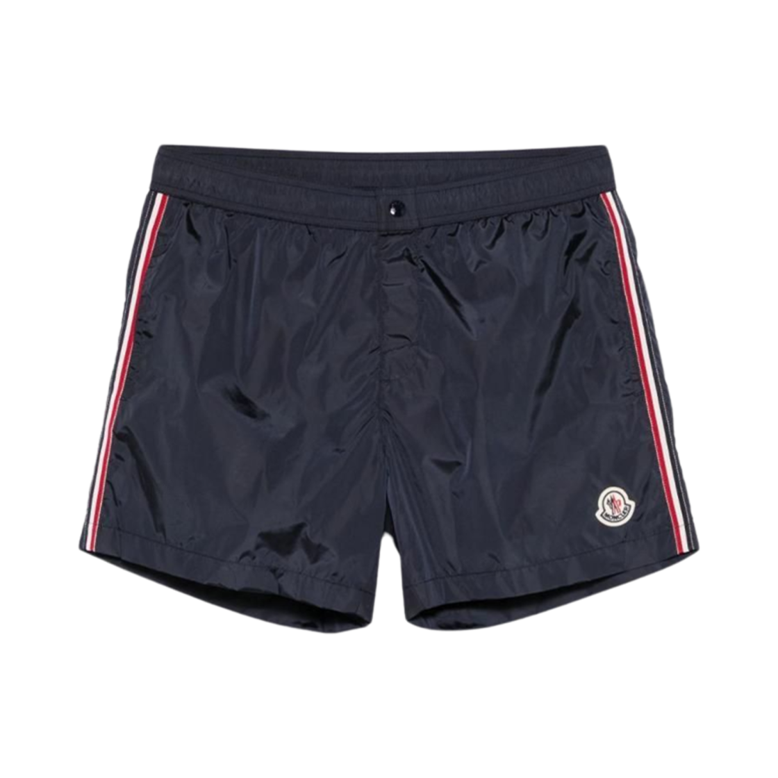 몽클레르 로고 패치 스윔 쇼츠 네이비 블루 - 25SS(Moncler Logo Patch Swim Shorts Navy Blue - 25SS)