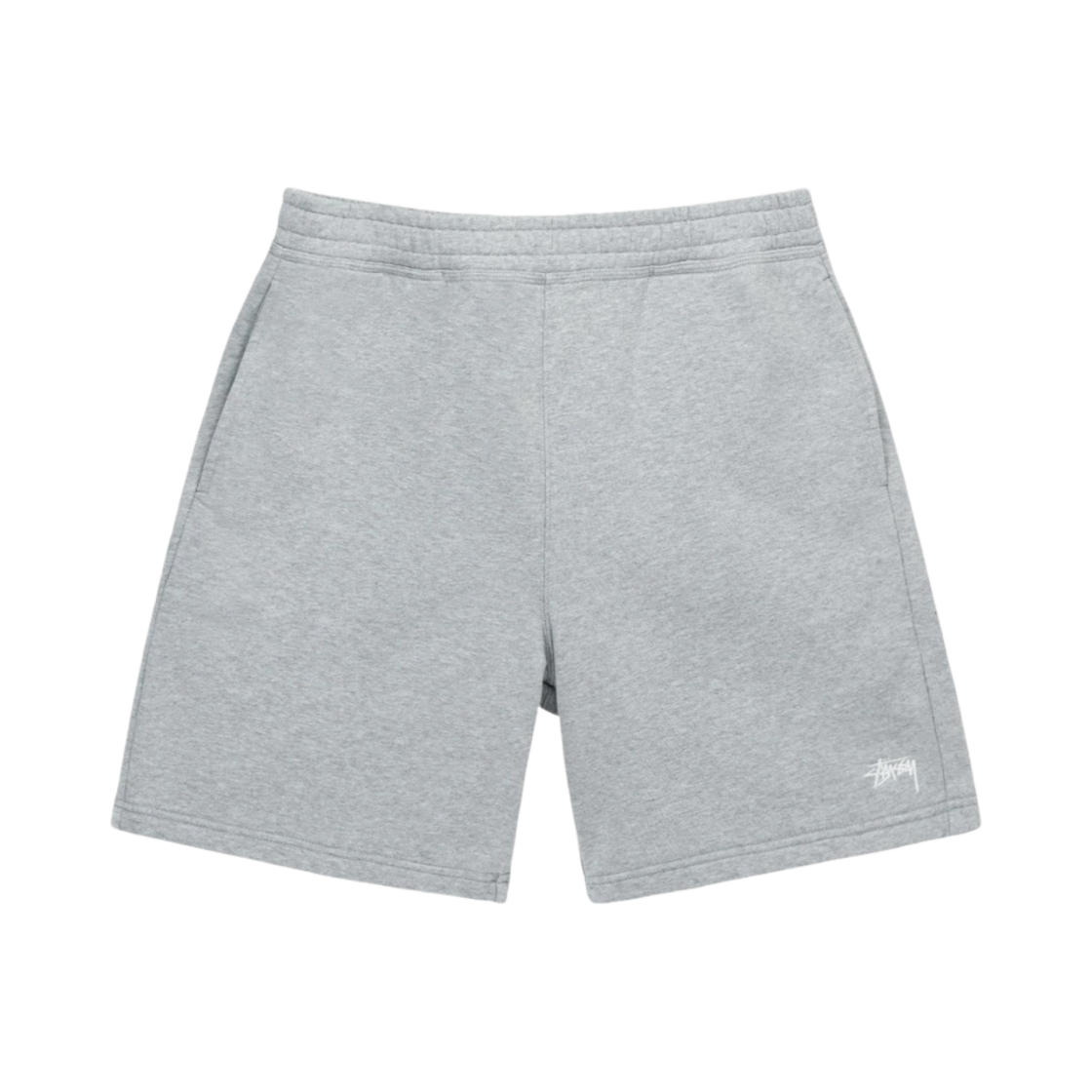 112286/J Stussy Overdyed Stock Logo Shorts Grey Heather
