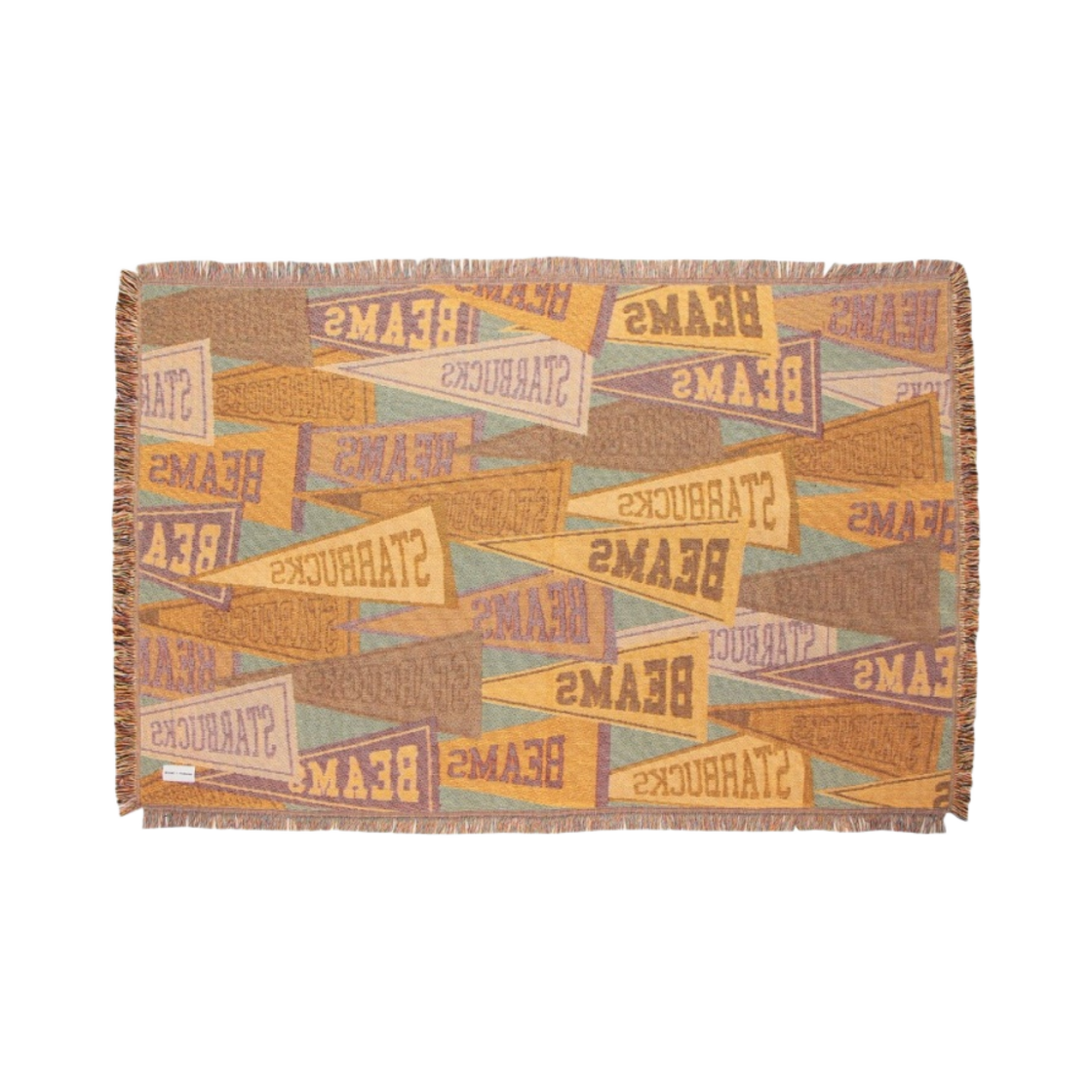 스타벅스 x 빔즈 쓰로우 블랭킷 패넌트 디자인 오렌지(Starbucks x Beams Throw Blanket Pennant Design Orange) - 2
