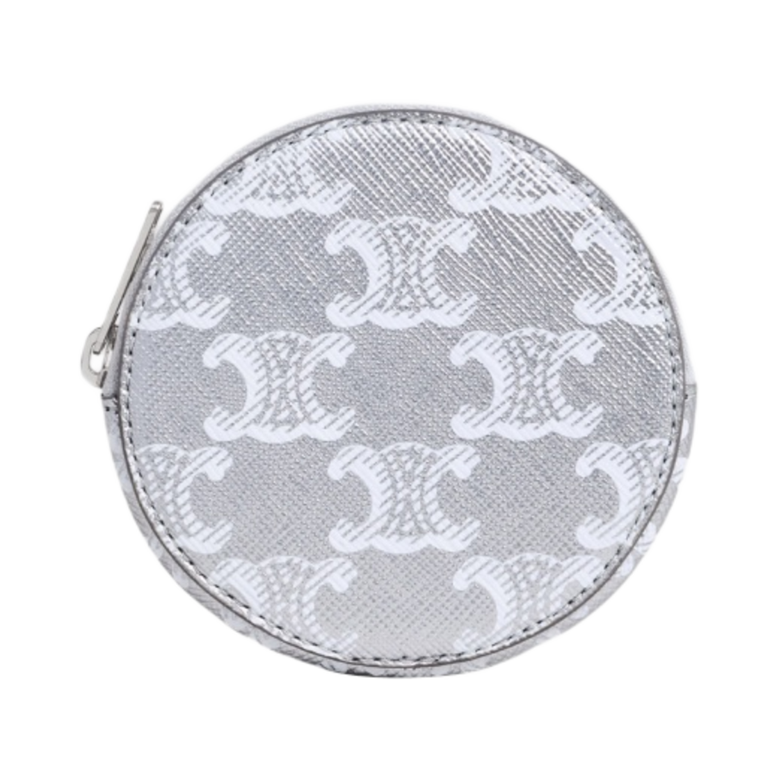 셀린느 트리옹프 캔버스 코인 퍼스 실버 화이트(Celine Coin Purse in Triomphe Canvas Silver White) - 1