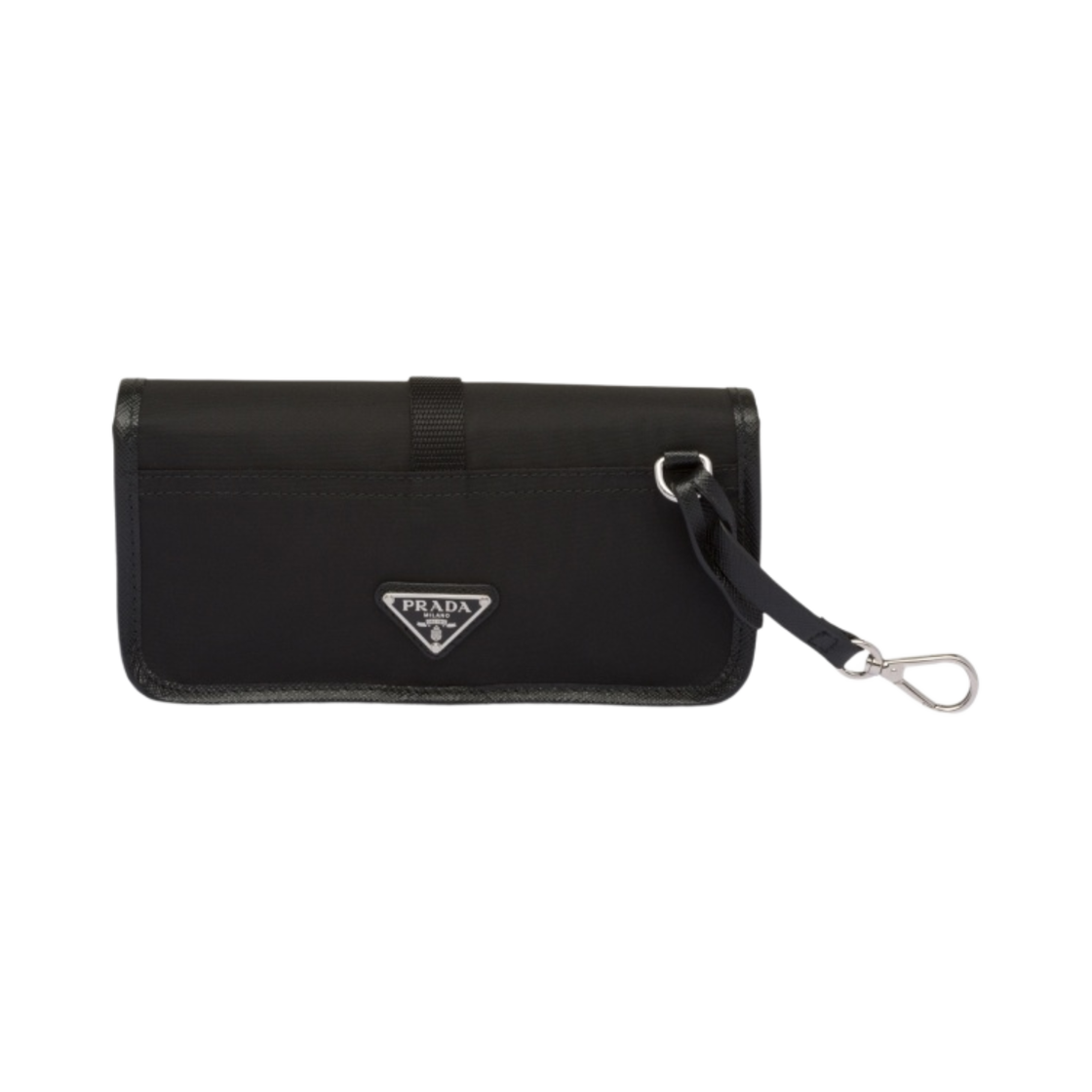 프라다 리나일론 사피아노 글래스 케이스 블랙(Prada Re-Nylon Saffiano Glasses Case Black) - 2