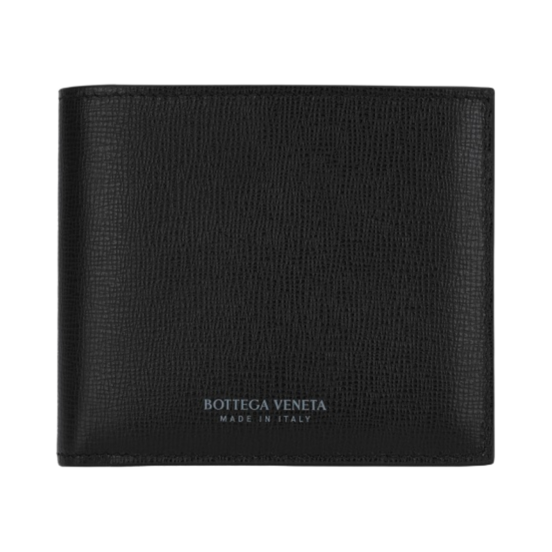 보테가 베네타 로고 프린트 반지갑 블랙(Bottega Veneta Logo Print Bi-Fold Wallet Black)