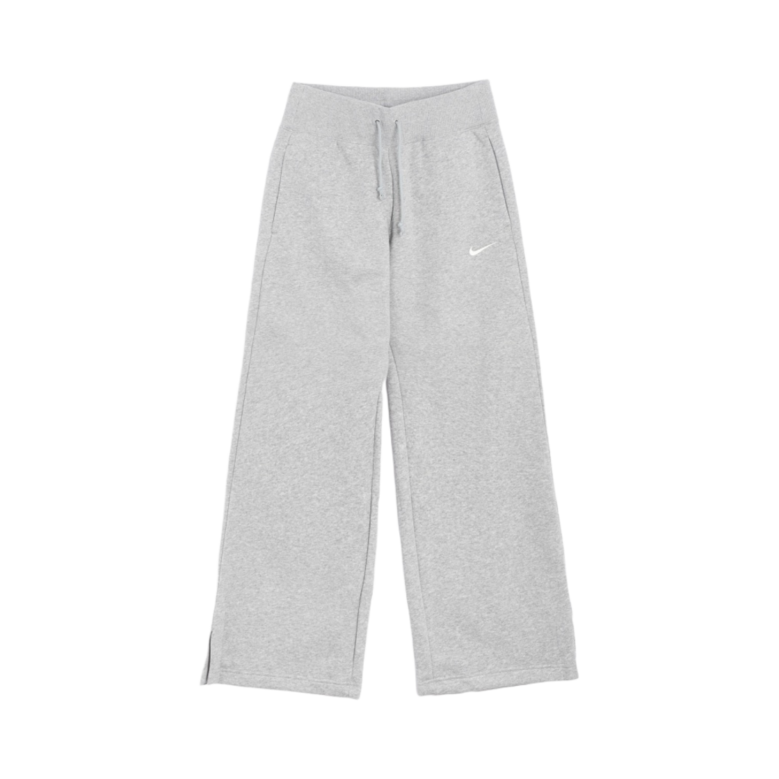 (W) 나이키 NSW 피닉스 플리스 하이 웨이스트 와이드 레그 스웨트팬츠 다크 그레이 헤더 - 아시아