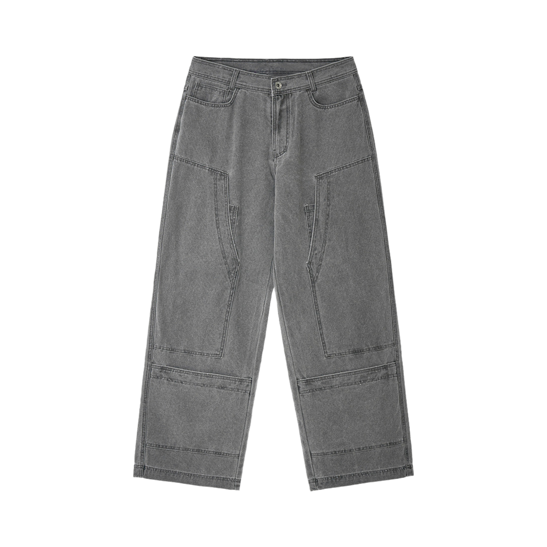 비엘알 다이드 멀티 카고 카펜터 팬츠 라이트 그레이(BLR Dyed Multi Cargo Carpenter Pants Light Grey)