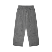 BLR Dyed Multi Cargo Carpenter Pants Light Grey