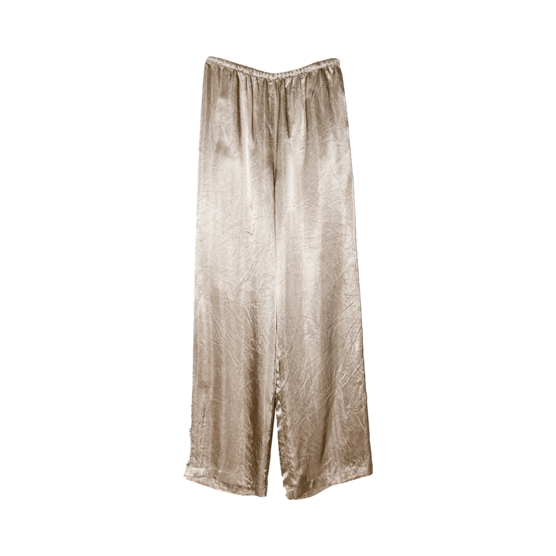 엔오르 우먼 글로시 사틴 밴딩 팬츠  베이지(Enor Women Glossy Satin Banding Pants  Beige)