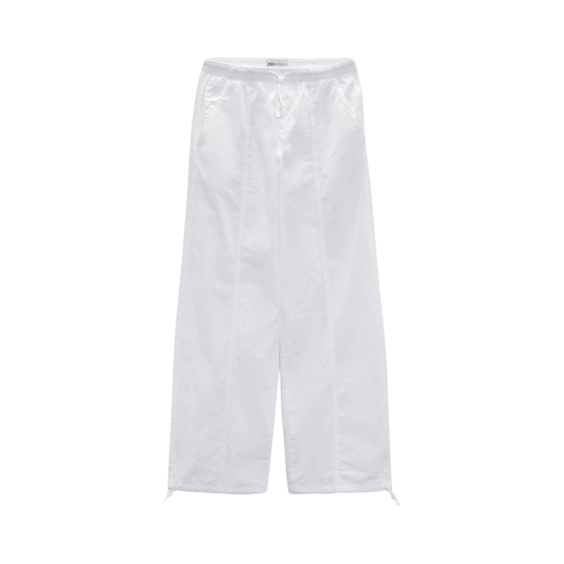 (W) 자라 파라슈트 팬츠 화이트