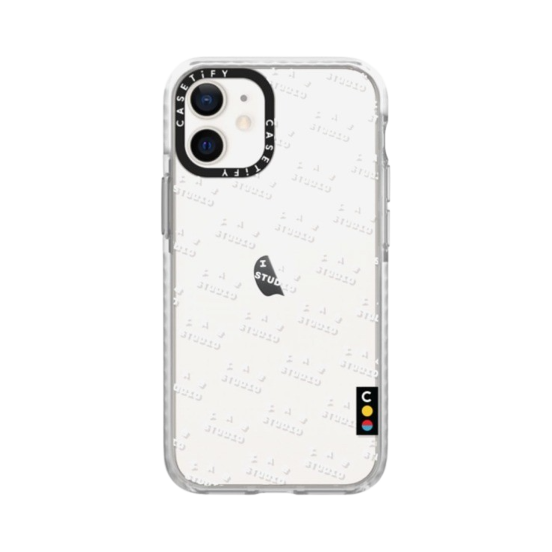 케이스티파이 x 아이앱 스튜디오 아이폰 화이트 모노그램 로고 임팩트 케이스 프로스트 화이트(Casetify x IAB Studio iPhone White Monogram Logo Impact Case Frost White) - 8