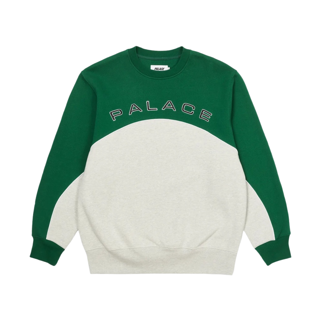 팔라스 투톤 아치 크루넥 그린 그레이 말 - 22FW(Palace 2 Tone Arch Crew Green Grey Marl - 22FW) - 1