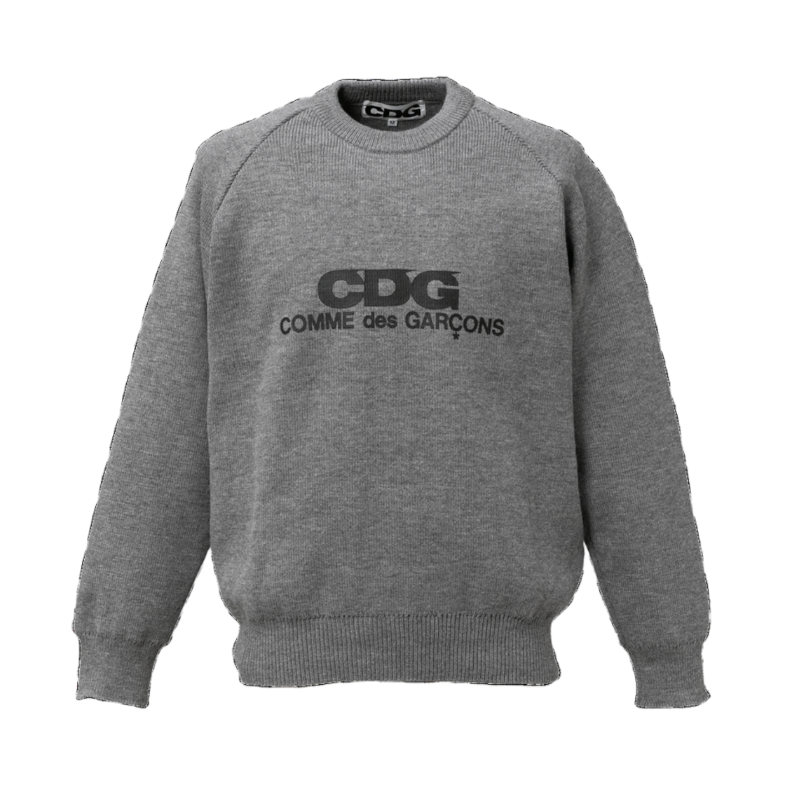 CDG 라운드넥 스쿨 풀오버 그레이(CDG Round Neck School Pullover Grey)