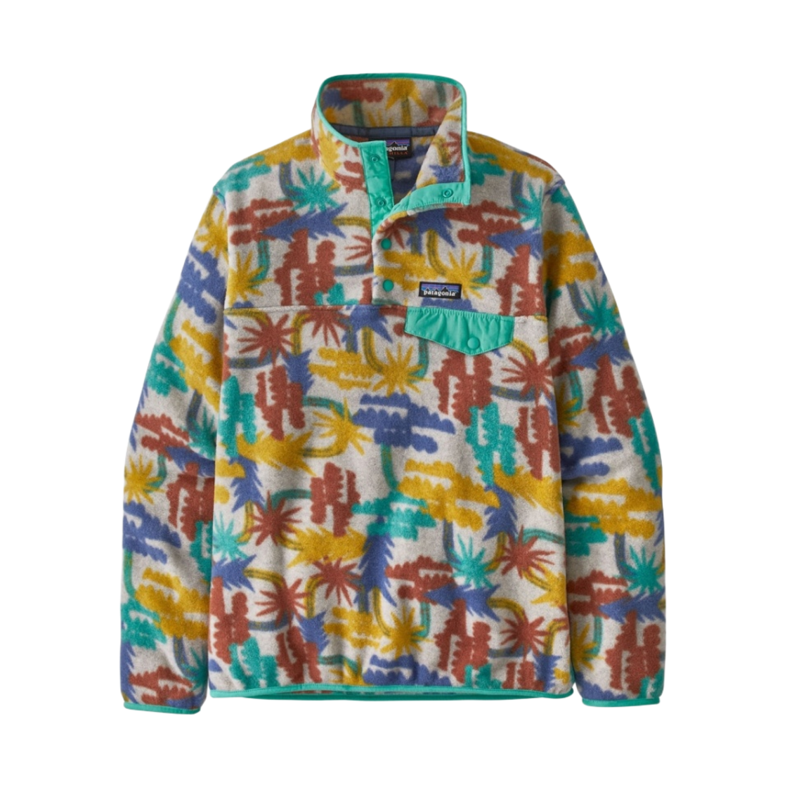 (W) 파타고니아 라이트웨이트 신칠라 스냅-T 플리스 풀오버 트리 커넥션 프레쉬 틸