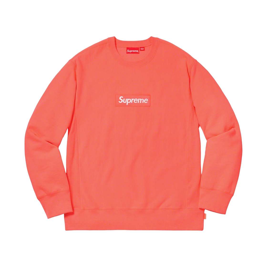 - Supreme Box Logo Crewneck Fluorescent Pink - 18FW