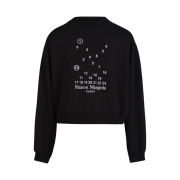 (W) Maison Margiela Scattered Logo Sweatshirt Black
