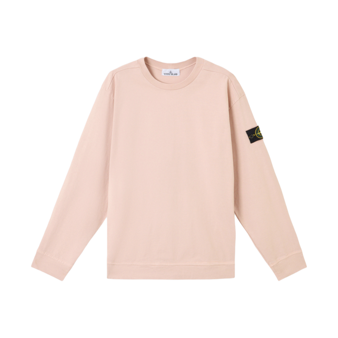 K1S1561000-43S0A50-V0082 Stone Island 6100043 Heavy Cotton Jersey Crewneck Sweatshirt with Ribbed Neckline Antique Rose - 25SS