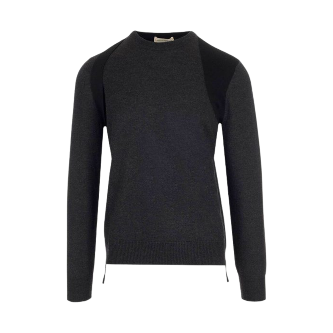 알렉산더 맥퀸 인타르시아 스웨터 차콜 블랙(Alexander McQueen Intarsia Sweater Charcoal Black) - 1