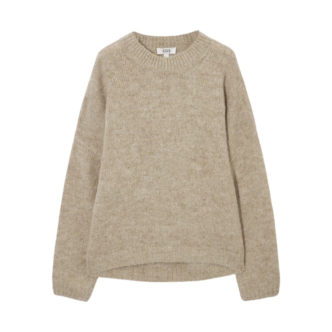 1143213001 (W) COS Textured Wool Alpaca Jumper Beige Melange