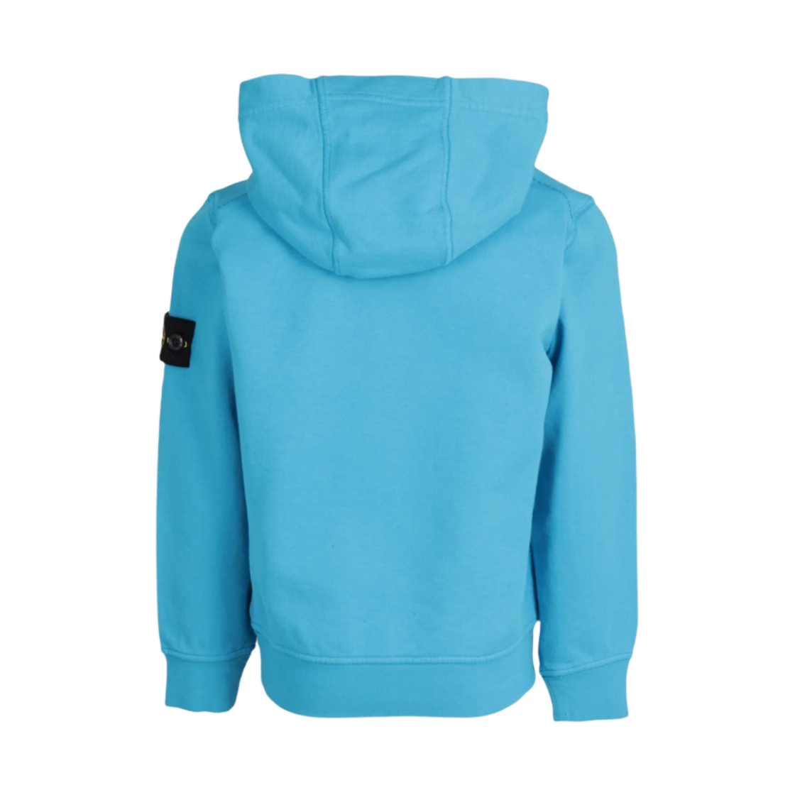 (키즈) 스톤 아일랜드 61640 코튼 플리스 후드 스웨트셔츠 터콰이즈 - 22SS((Kids) Stone Island 61640 Cotton Fleece Hooded Sweatshirt Turquoise - 22SS) - 2
