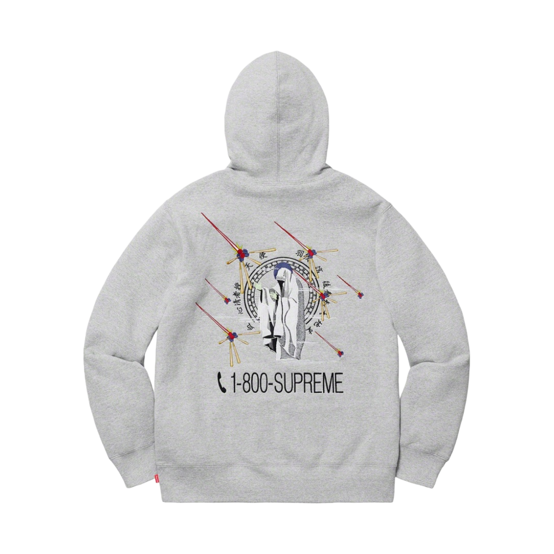 슈프림 1-800 후드 스웨트셔츠 헤더 그레이 - 19FW(Supreme 1-800 Hooded Sweatshirt Heather Grey - 19FW) - 2