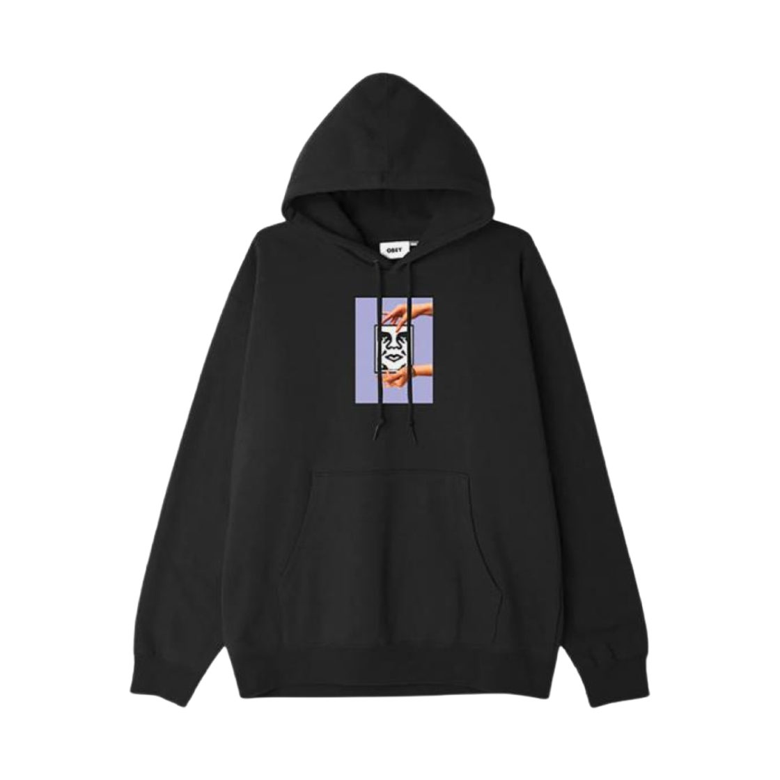 117462950 Obey Chainy Hood Black
