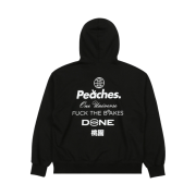 Peaches. Staple Hoodie Black