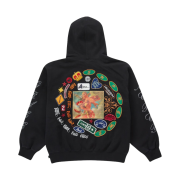 Supreme Patches Spiral Hooded Sweatshirt Black - 23SS