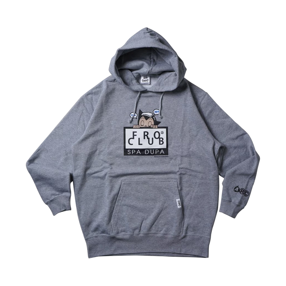 FROCLUB × Tezuka Osamu Astro Boy HOODIE G CHERRY DRIVER Froclub X Tezuka Osamu Astro Boy Hoodie Gray