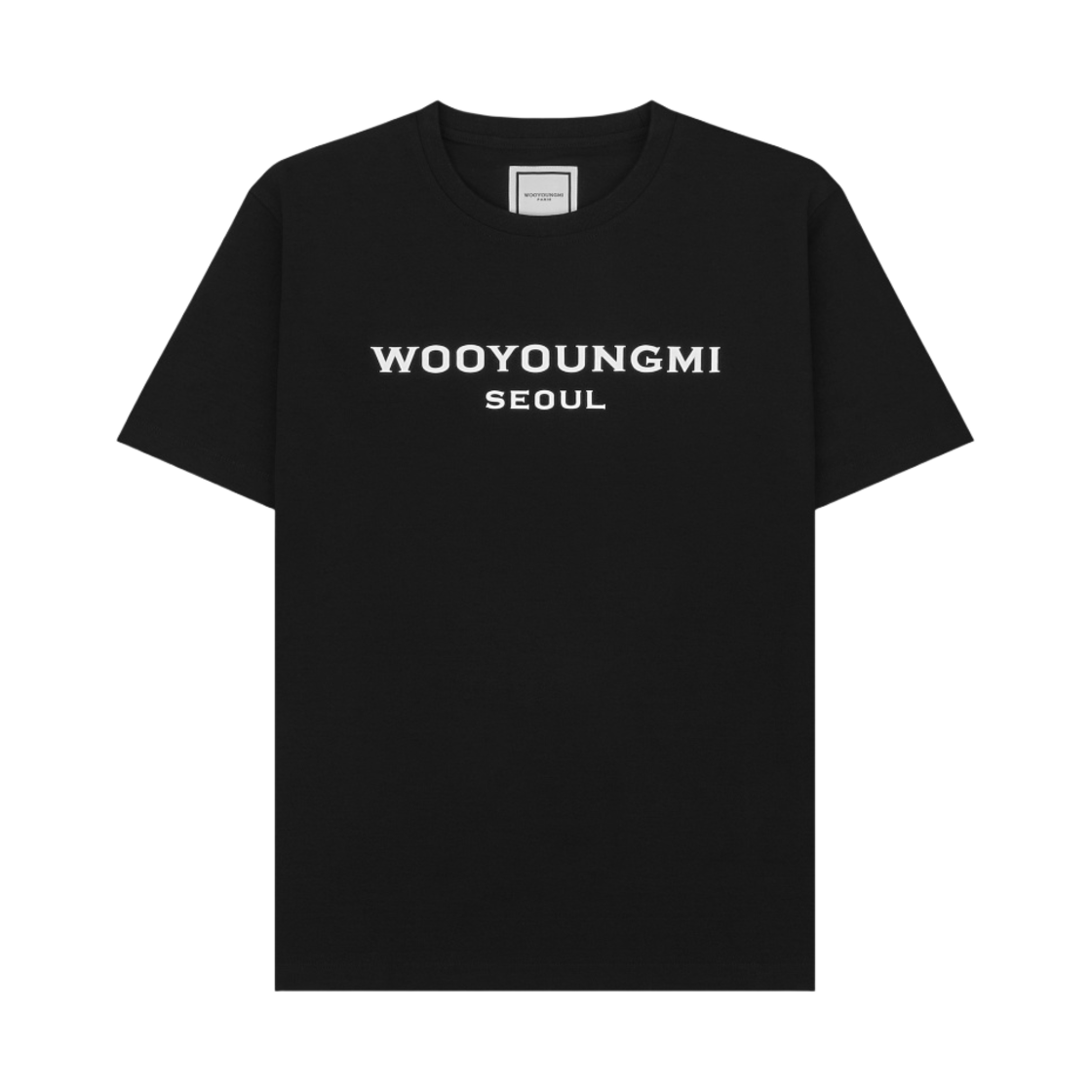 우영미 프론트 서울 로고 티셔츠 블랙 - 23FW | Wooyoungmi | KREAM