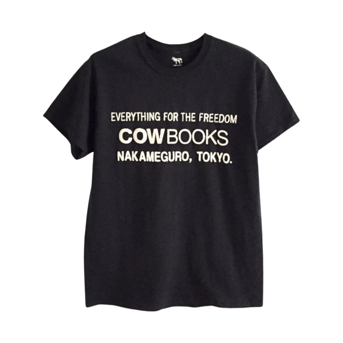 카우북스 북 벤더 티셔츠 블랙 아이보리(Cow Books Book Vendor T-Shirt Black Ivory)