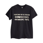 Cow Books Book Vendor T-Shirt Black Ivory