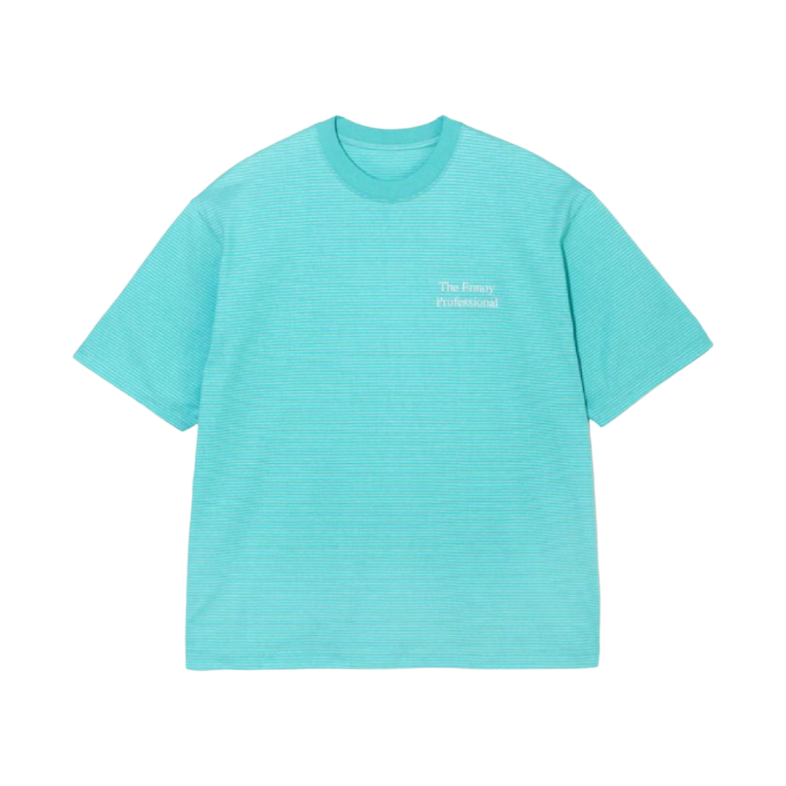 엔노이 숏슬리브 보더 티셔츠 민트 블루(Ennoy SS Border T-Shirt Mint Blue)