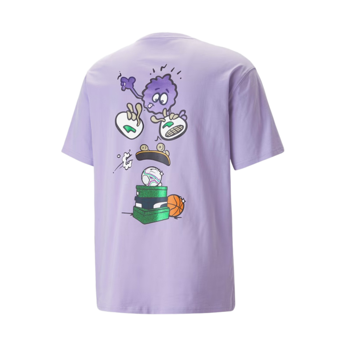 620703-25 Puma x 8ENJAMIN Graphic Tee Vivid Violet