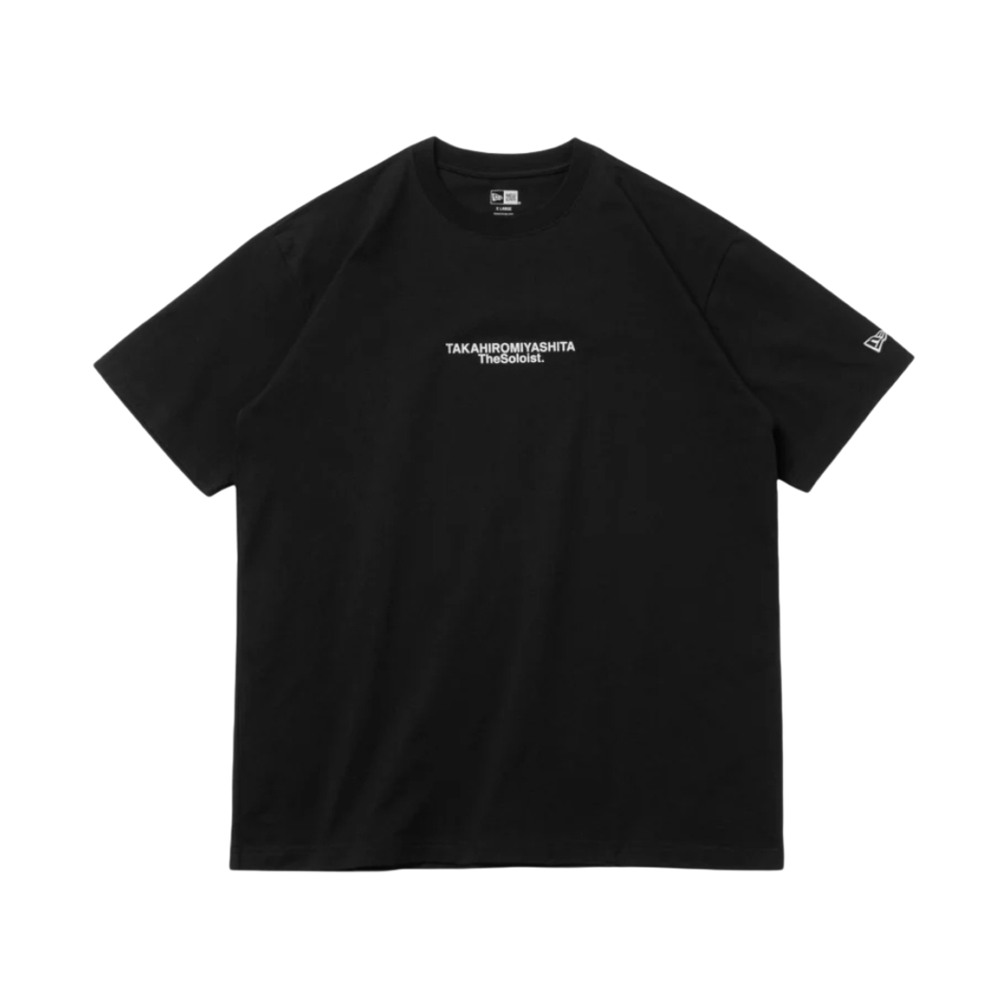 뉴에라 x 타카히로미야시타 더 솔로이스트 숏슬리브 코튼 티셔츠 블랙  - 24SS(New Era x Takahiromiyashita The Soloist Short Sleeve Cotton T-Shirt Black  - 24SS)