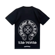 Chrome Hearts Horseshoe Logo Short Sleeve T-Shirt Black - Las Vegas Exclusive