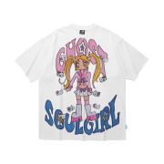 Soulpussycat Ghostsoulgirl Gyaru Big Big T-Shirt White