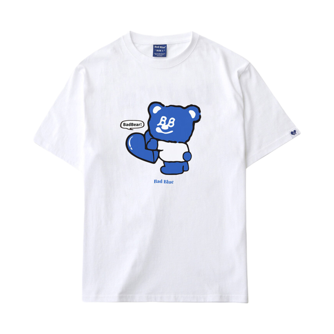 ★Bad Blue★ Berry BadBear Tee White Red Velvet Wendy) [Bad Blue] BadBear Crop Tee/Tee (White
