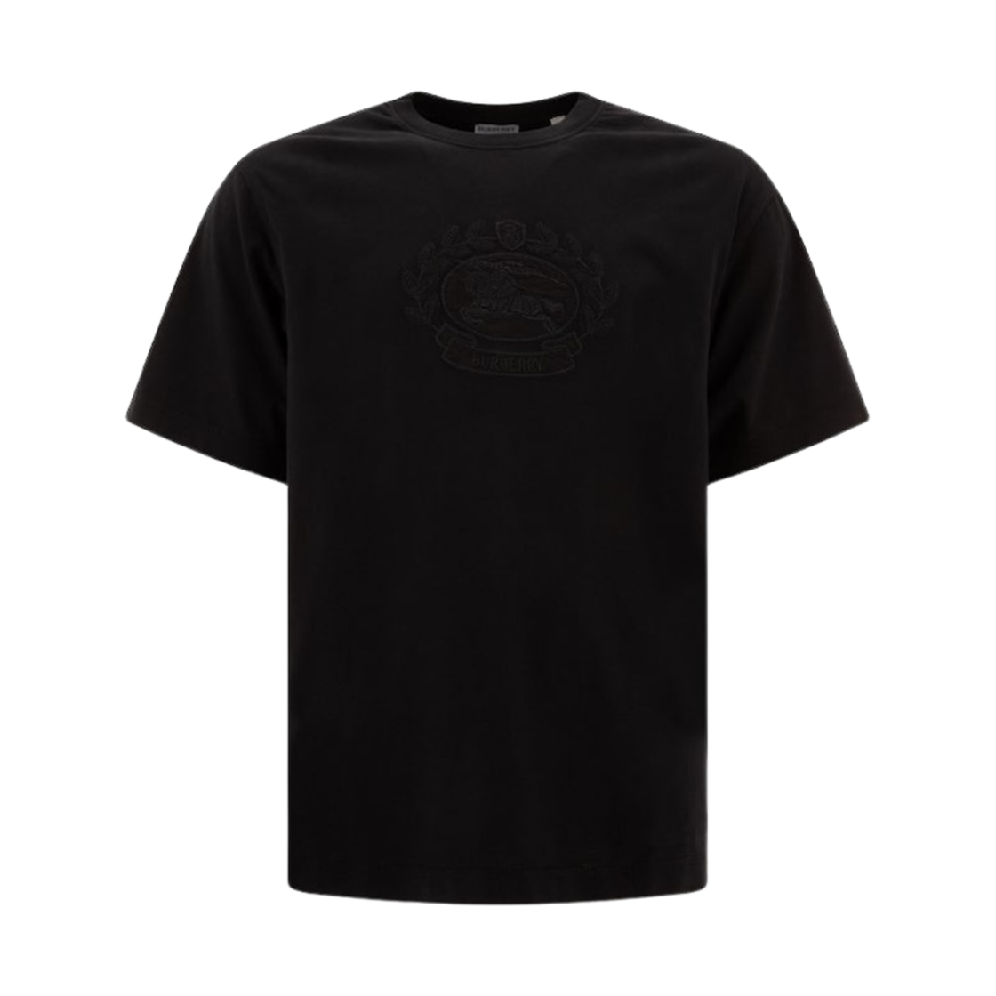 8095104 Burberry Prorsum Embroidered Logo Cotton T-Shirt Black
